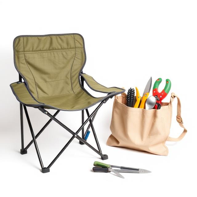 Folding camping chair and garden tool set sourced from China