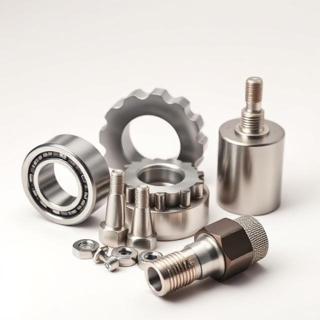 Bearings, gears and machined fittings sourced from China