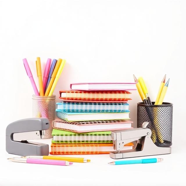 Notebooks, pens and desk organisers sourced from China