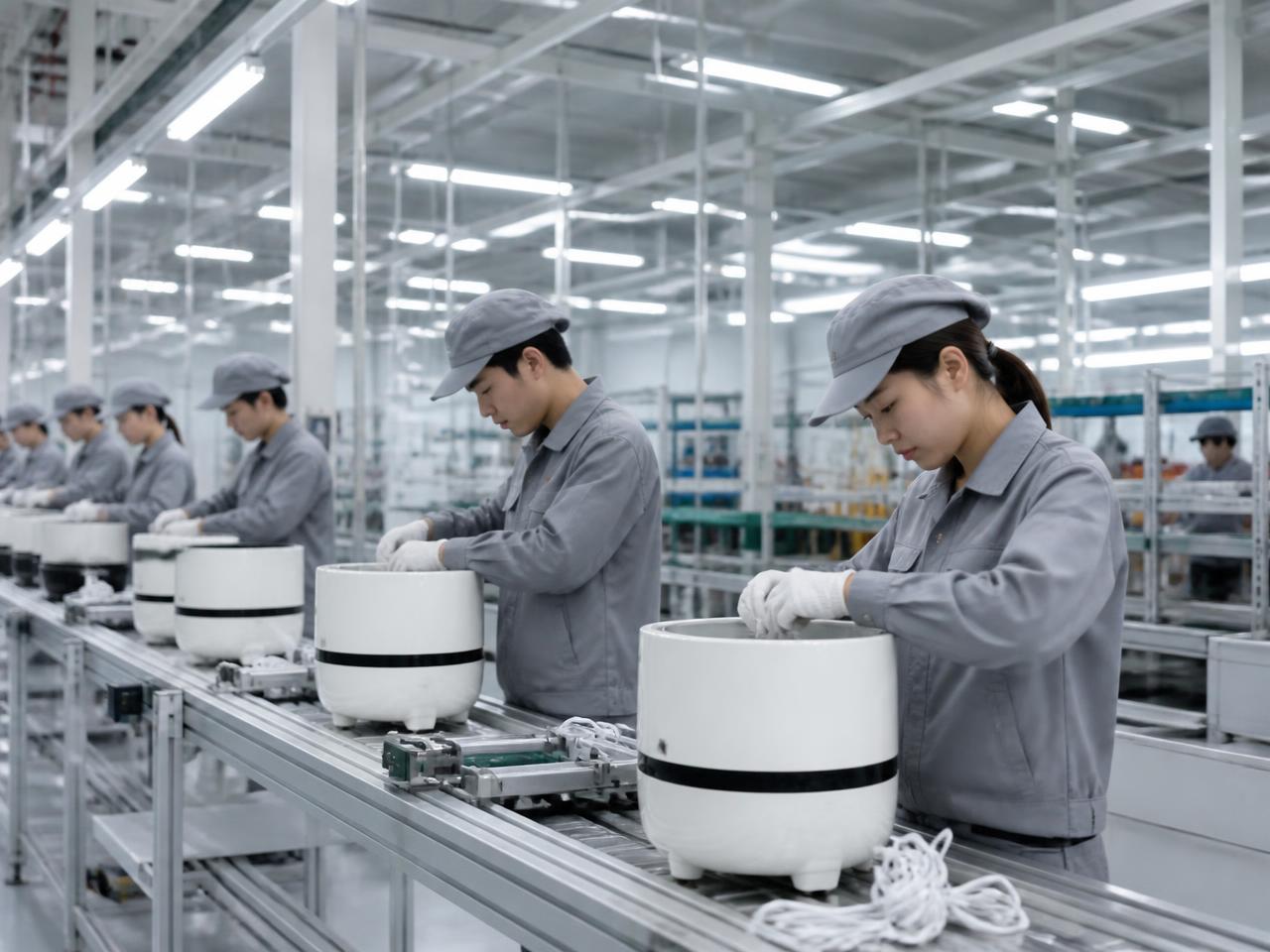 Production line inside a partner factory in China