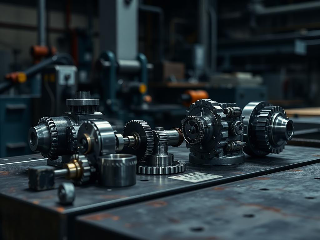 Machined industrial components and gears produced in China