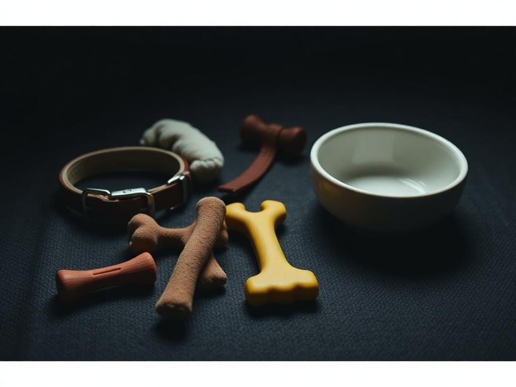 Pet collar, chew toys and feeding bowl sourced from Chinese factories